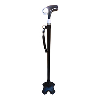 Walking Stick Soft Grip Handle and Torch Light