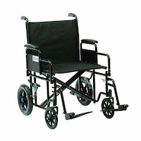 Bariatric Steel Transport Wheelchair
