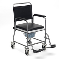 Glideabout Commode with removable armrests