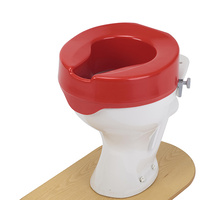 Red Ashby Raised Toilet Seat