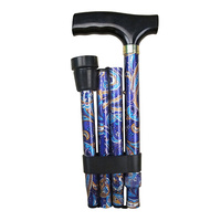 Folding Patterned Walking Stick